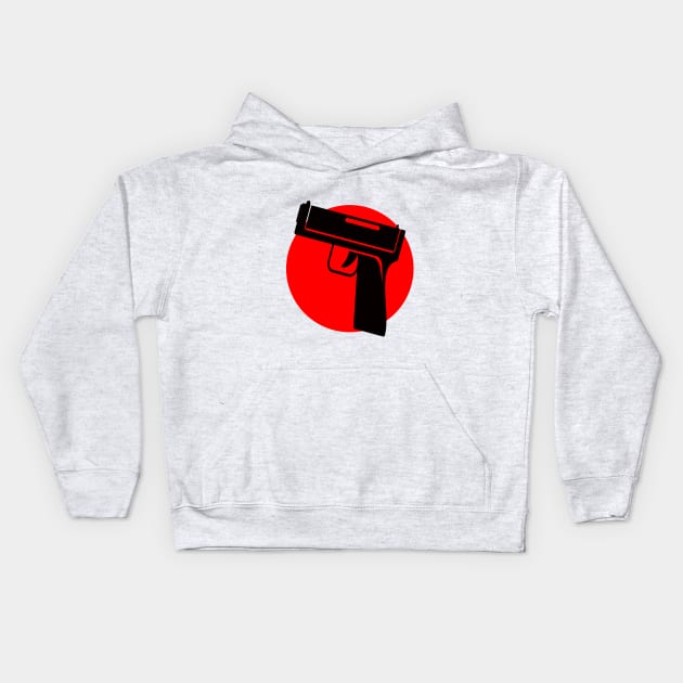 Red Weapon Kids Hoodie by ramaruccz